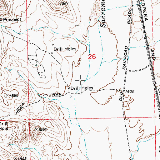 Topographic Map of Mackenzie Wash, AZ