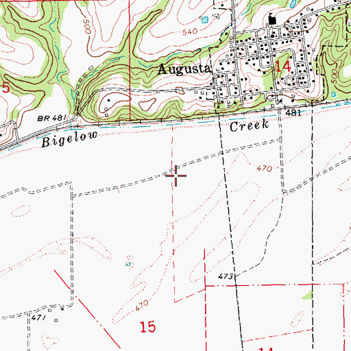 Topographic Map of Point Lavvadie Island (historical), MO