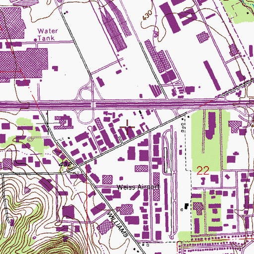 Topographic Map of Fritschle Field (historical), MO
