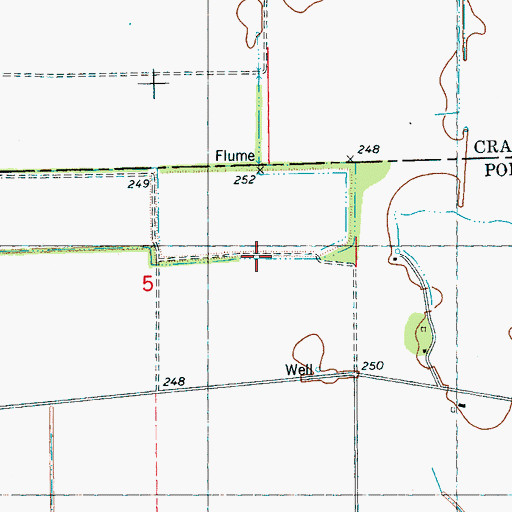 Topographic Map of Keller Lake, AR
