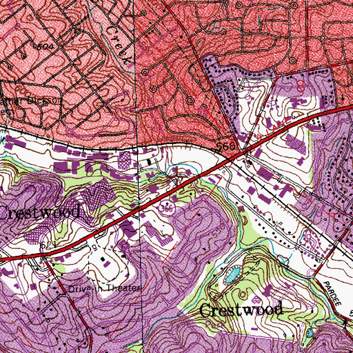 Topographic Map of Sappington Grave Yard, MO