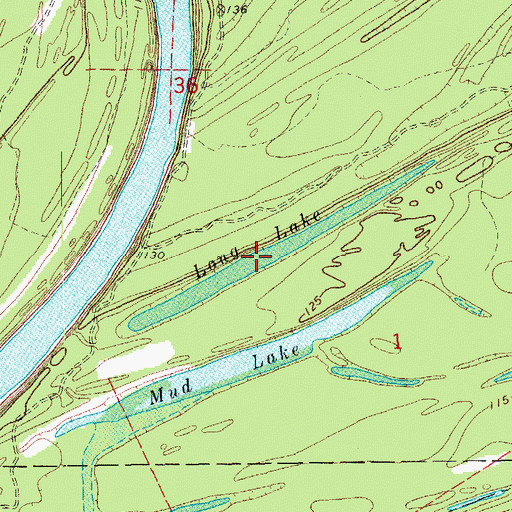 Topographic Map of Long Lake, AR