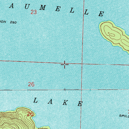 Topographic Map of Lake Maumelle, AR