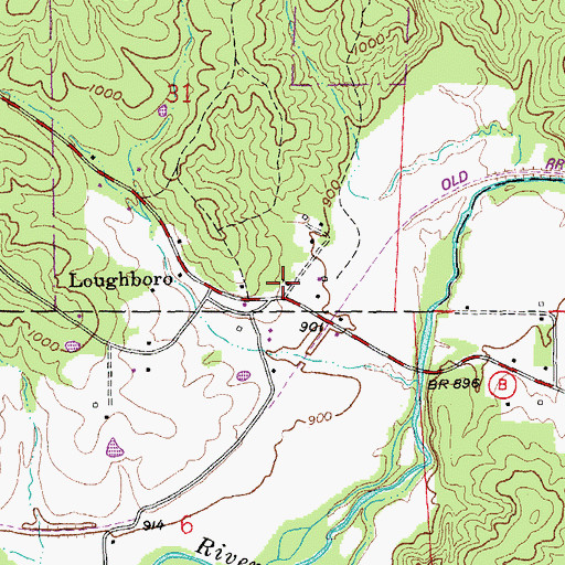 Topographic Map of Saint Francois Missionary Baptist Church, MO