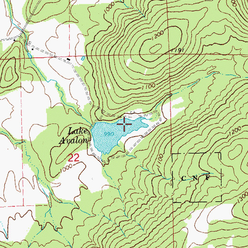 Topographic Map of South Spring Hollow, MO