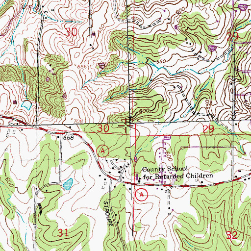 Topographic Map of Saint Louis Urban Region, MO