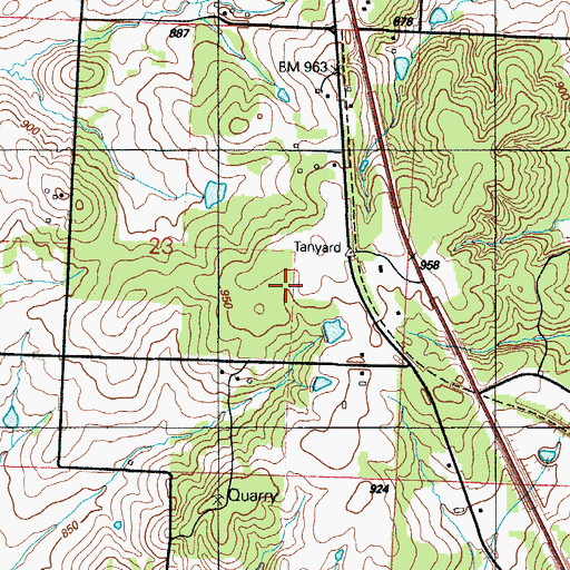 Topographic Map of Topper, MO