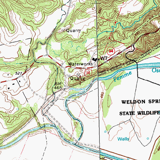 Topographic Map of Tyler, MO
