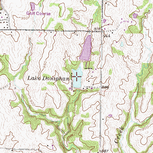 Topographic Map of Lake Doniphan, MO