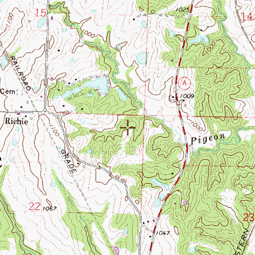 Topographic Map of Buchanan County, MO