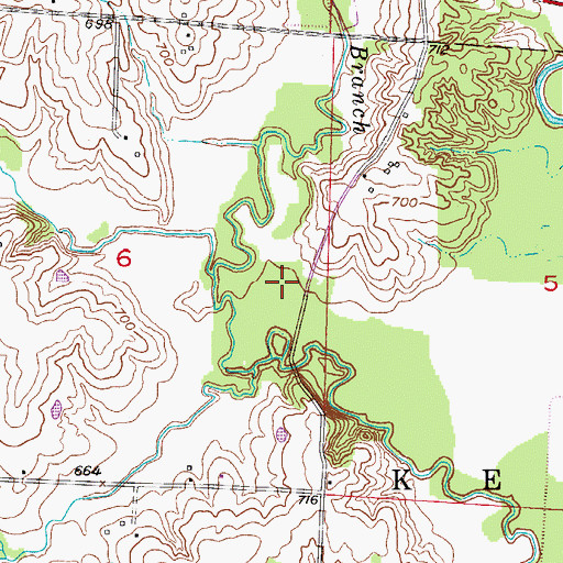 Topographic Map of Chariton County, MO
