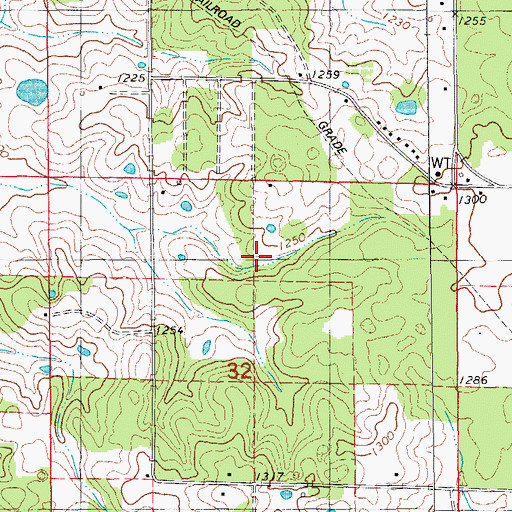 Topographic Map of Dent County, MO