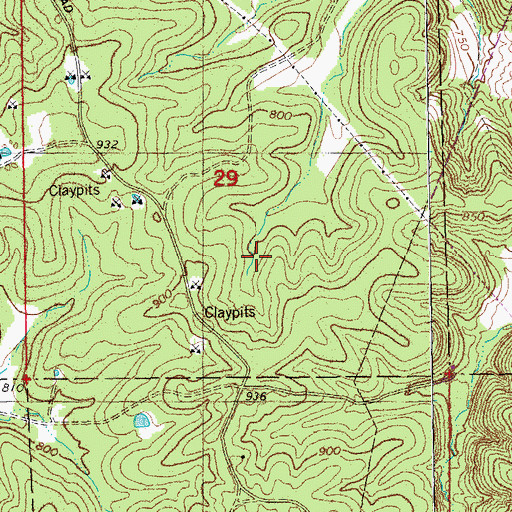 Topographic Map of Gasconade County, MO