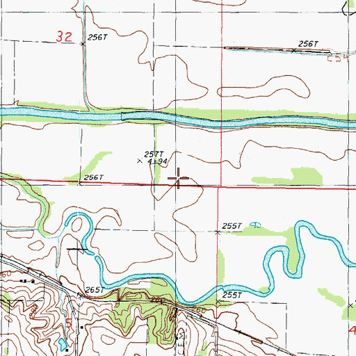 Topographic Map of Gentry County, MO