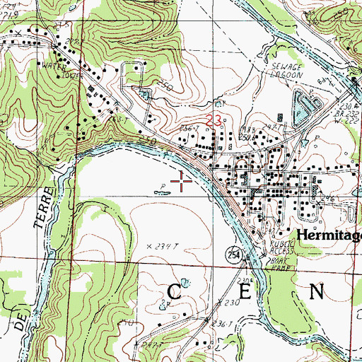 Topographic Map of Hickory County, MO