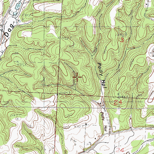 Topographic Map of McDonald County, MO