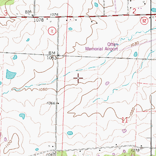 Topographic Map of Morgan County, MO