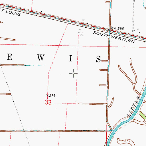 Topographic Map of New Madrid County, MO
