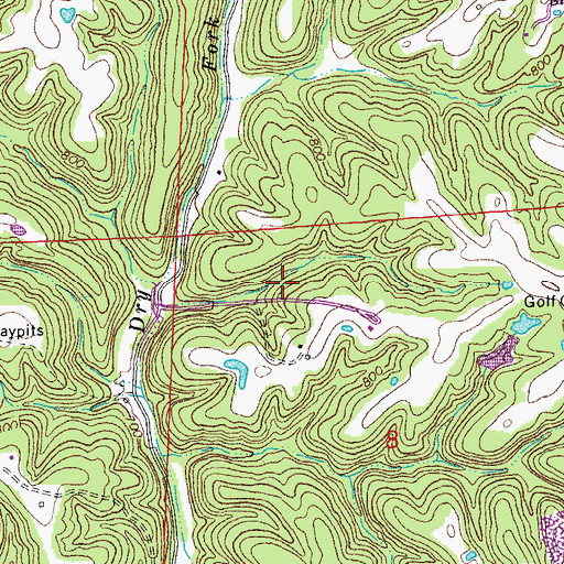 Topographic Map of Warren County, MO