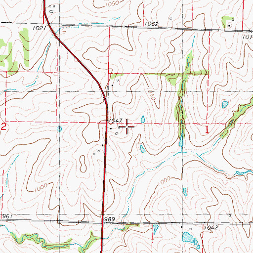 Topographic Map of Hester Airport, MO
