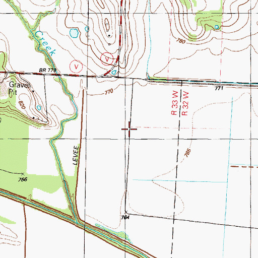 Topographic Map of Oerke Enterprises Airport (historical), MO