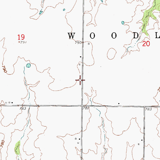Topographic Map of L-Z Bravo Airport (historical), MO