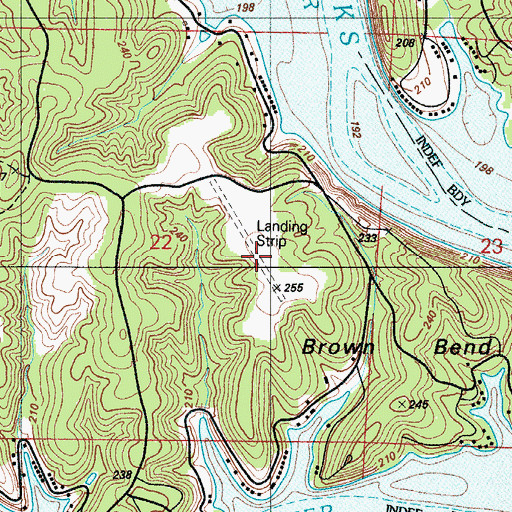 Topographic Map of Eagle's Landing, MO