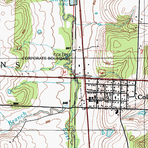 Topographic Map of Peterman Airport (historical), MO