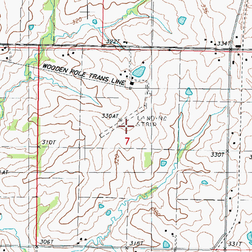 Topographic Map of Quad State Helicopter Heliport, MO