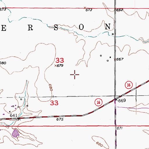 Topographic Map of Lewis County Regional Airport, MO