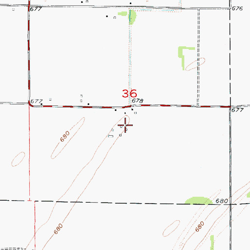 Topographic Map of Double E Heliport, MO