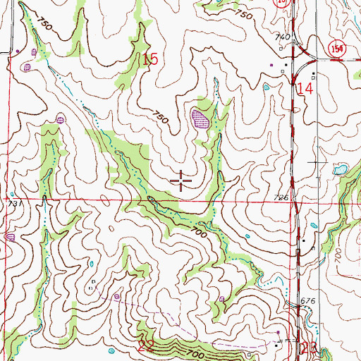 Topographic Map of Lake Village Airport, MO