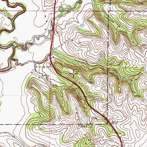 Topographic Map of Flintlock Field Airport, MO