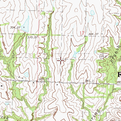Topographic Map of Mayes Homestead Airport, MO