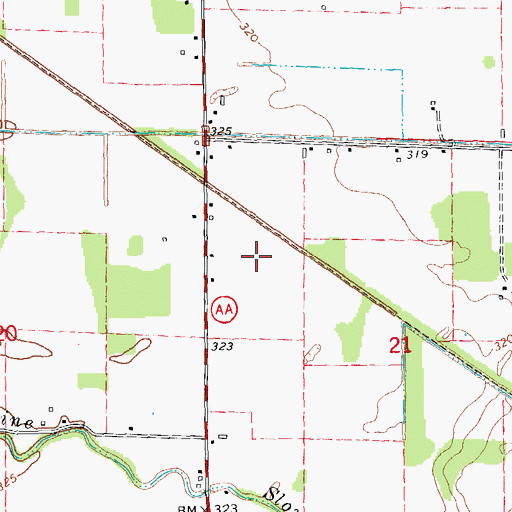 Topographic Map of Hayes Field, MO