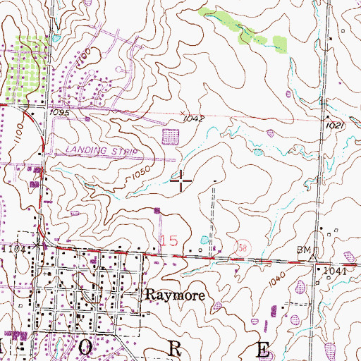 Topographic Map of Falcon Helipad, MO