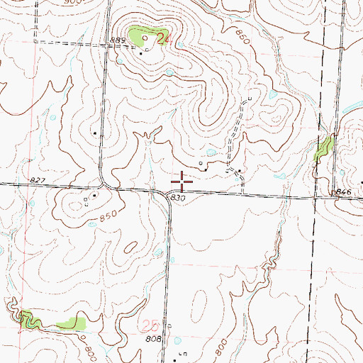 Topographic Map of Bauer PGI Airport (historical), MO