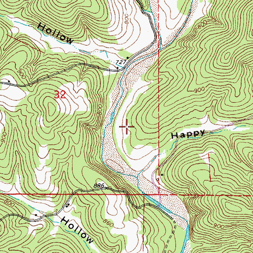 Topographic Map of Haven Wood Airport, MO