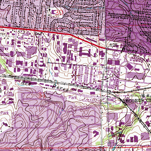 Topographic Map of Hermann I Heliport, MO