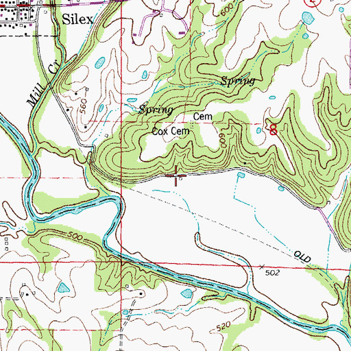 Topographic Map of Baldwin Airport, MO