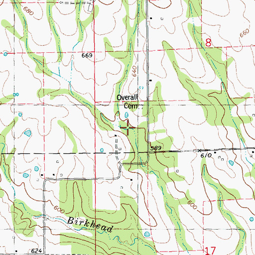 Topographic Map of Winfield Manor Heliport, MO