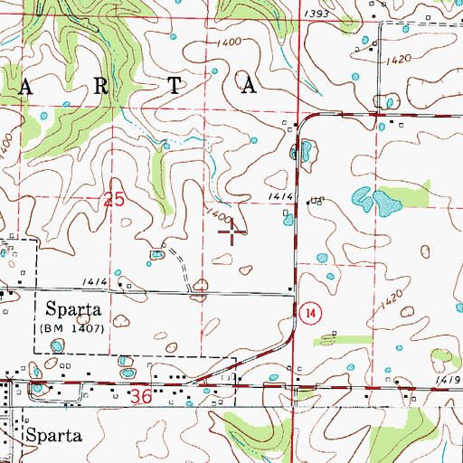Topographic Map of KTTS-FM (Springfield), MO