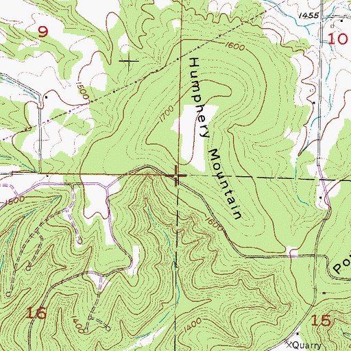 Topographic Map of KJEM-FM (Seligman) (historical), AR