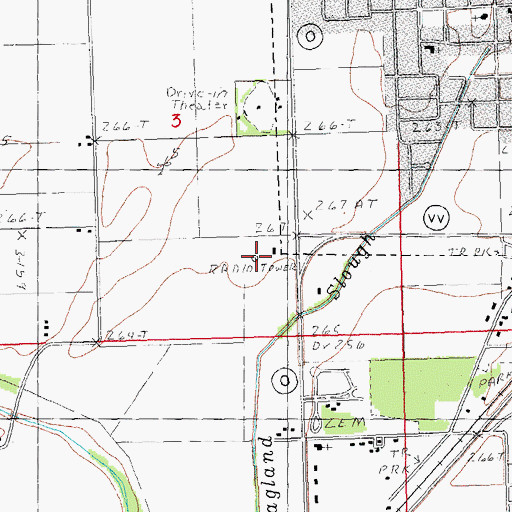 Topographic Map of KTMO-FM (Kennett), MO