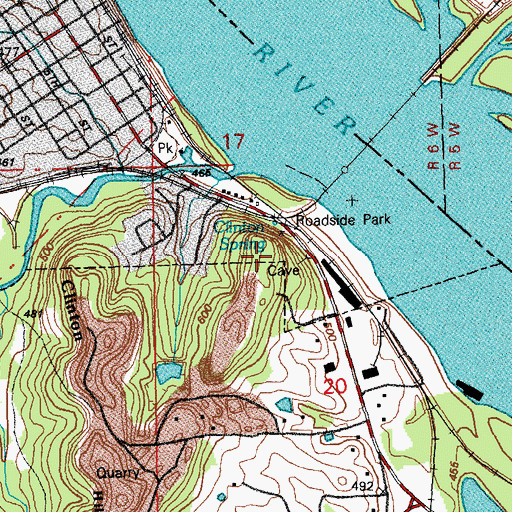 Topographic Map of KJFM-FM (Louisiana), MO