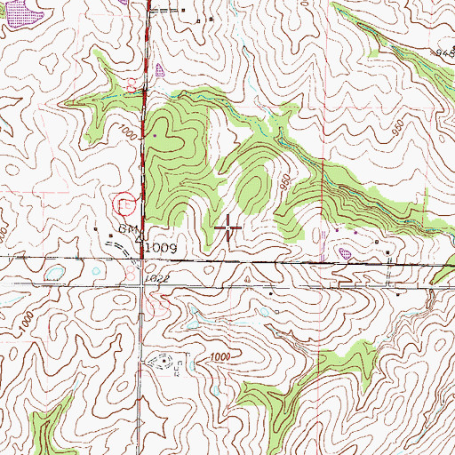 Topographic Map of KSFT-FM (St Joseph), MO