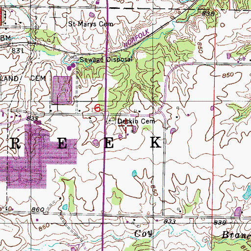 Topographic Map of KZZT-FM (Moberly), MO