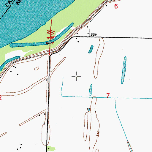 Topographic Map of KZIM-AM (Cape Girardeau), IL