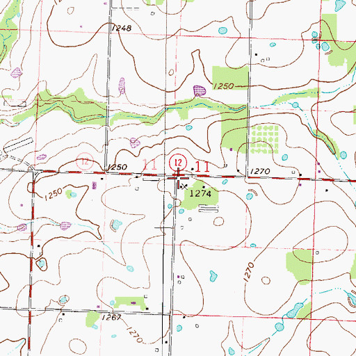 Topographic Map of Morning Star School (historical), AR