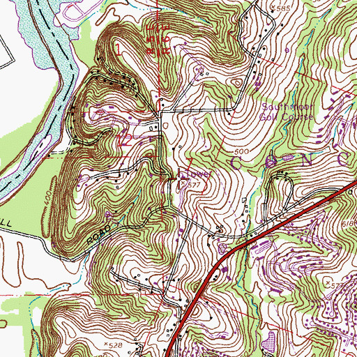 Topographic Map of KETC-TV (St Louis), MO